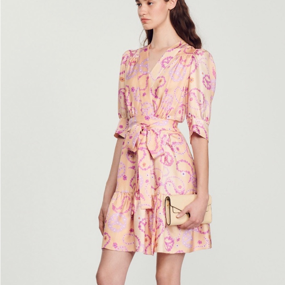 New with tags Sandro peche dress size 34
